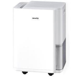 AEOCKY 2500 Sq.Ft Compressor Dehumidifier, Max 50 Pint/D Dehumidifier with Drain Hose for Basement, Home, Bathroom, Bedroom, Intelligent Humidistat, Quiet, 0.5 Gallon Water Tank Capacity