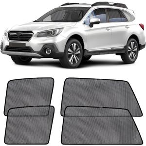 ZATOOTO Car Window Shades for Outback 2014-2021, Outback Sun Shade for Side Windows Breathable Mesh Car Window Screen for Camping, Protecting Your Baby from 99% UV Rays and Heat, Free-Glare