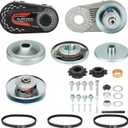 30 Series Torque Converter 2HP-7HP Go Kart Clutch Set 3/4" for 10T #40 41 420 and 12T #35 Chain 3*Drive Belts for 212CC Predator Replaces for Comet TAV2 219552A 219456A 217610A