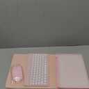 KMXDD Keyboard Case Compatible with iPad 9th 8th 7th Generation Air 3rd Gen Pro 10.5 Keyboard Case with Bluetooth Mouse Round Key Cute Removable Color Keyboard,Pink