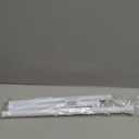 White Tension Curtain Rod for Windows 28 to 48 inch, Adjustable Expandable Pressure Spring Curtain Rod No Drilling, 7/8" Curtain Rod for Bedroom Doorway Closet Door