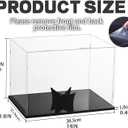 Football Display Case Full Size, Acrylic Clear Box with Stand, UV Protected Memorabilia Holder, for Autographed Football Fans & Collectors, Sports Collectibles
