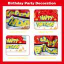 Birthday Party Decorations for Boys,Happy Birthday Banner,Foil Balloons,Tablecloth,Party Supplies For Girls (Yellow cartoon)