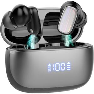 Translator Earbuds, 6 Translation Modes Translator Earbuds 3-in-1 Translation Headphones, Light Black