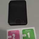 CukoHno for MagSafe Slim Wallet,6 Cards Holder,Magnetic Wallet for iPhone,for Galaxy with Magnetic Case,Magnetic Phone Card Holder,RFID Blocking,Minimalist Wallet for Travel Essentials,Black