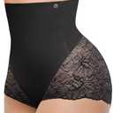 SHAPELLX Shapewear Tummy Control Panties for Women Underwear High Waisted Faja Body Shaper Stomach shapewear Seamless M