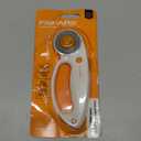 Fiskars 45mm Rotary Cutter for Fabric with Ergonomic Loop Grip, Premium Steel Rotary Fabric Cutter Blade for Precise Cuts, Arts and Crafts, Sewing Supplies and Quilting Tools