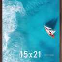 Brown 15x21 Picture Frame Lightweight yet Durable Frame Wall Hanging