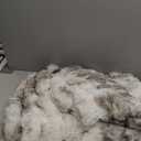 COOVA Faux Fur Throw Blanket for Couch, Cozy Soft and Fuzzy Plush Rabbit Fur Bubble Blanket for Sofa Bedroom Living Room, 50x60 Inches Tie Dye Brown