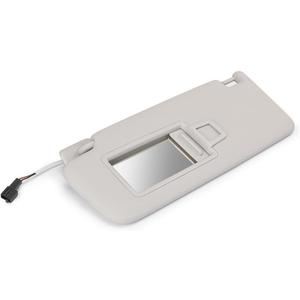 Grey Front Left Sun Visor with Makeup Mirror 5GG857551 for VW Golf Jetta MK7 Passat B8 CC