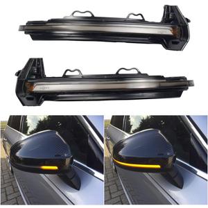 Dynamic LED Turn Signal Side Mirror Lights Indicator Blinker For Audi A4 A5 B9 S4 S5 RS5 2017 2018 2019 (Yellow)