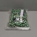 Women's Green Checkered Button Front Jacket - Loose Fit Long Sleeve Casual Outerwear (Green, XX-Large)