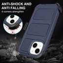 Saiboro for iPhone 14 Belt Clip Case Holster with Stand,for iPhone 14 Defender Case Anti-Drop,2 Layers of Sturdy for iPhone Case14,for Protective iPhone14Case Defender Belt Blue