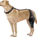 CHAMIN Adjustable Dog Knee Brace for Torn ACL Hind Leg, Support for Tear Ligament, Osteoarthritis, Rear Leg Limp, Recovery After Surgery, et(Left Leg, XL)