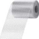 Gutter Guard Mesh 5 Inch x 20 Feet Aluminum Gutter Guard from Leaves Gutter Covers Screen Leaf Gutter Guard Protection for DIY Cutting Leaf Rain Gutter Guards, Silver