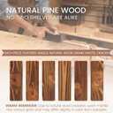 G GOOD GAIN Fireplace Mantel 54inch - Handmade Rustic Wood Mantel for Over Fireplace | Wall Mounted Floating Mantle Shelves for Living Room Decor(NormalWalnut, 54Lx5Hx8D)