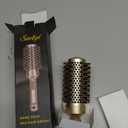 Round Brush for Blow Drying, Nano Thermal Ceramic & Ionic Tech Hair Brush with Boar Bristles, Professional Round Barrel Brush for Styling, Curling & Straightening by Sndyi (2.9 Inch, Barrel 1.7 Inch)