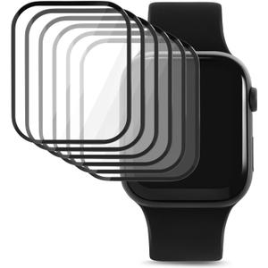 Acrylic 45mm Watch Screen Protector Compatible with Apple Watch Series 7/8 45mm, with 6 Installation Kits - 6 Pack