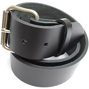 Mens Heavy Black Leather Belt 1 3/ 4" WideNew (38)