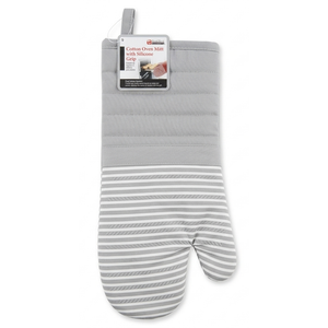 Jacent Culinary Elements Cotton Oven Mitt with Silicone Grip, Pack of 2