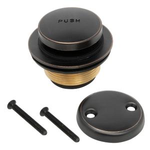 Tip Toe Bathtub Drain Kit Tub Drain Assembly Conversion Kit, All Brass Construction with Lift and Turn Easy Installation (Oil Rubbed Bronze)