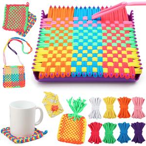 MagicKidz Weaving Loom Kit Toy - Birthday Gifts for Kids 6 7 8 9 10 11 12 Years Old - Arts and Crafts Kit for Girls Ages 6-8 10-12, DIY Potholder Knitting Kit with Loops