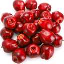 ZEAYEA 24 Pcs Artificial Apples, Realistic Fake Red Delicious Apples, Decorative Lifelike Faux Apples for Home Kitchen Festival Party Photography Christmas Decoration