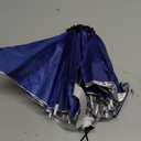 Umbrella Hat, 37 inch Fishing Umbrella Hat Hands Free Foldable UV Protection Umbrella Cap Adjustable Headwear for Fishing Golf Camping Beach Gardening Sunshade Outdoor (Silver-Blue)