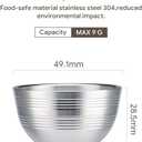 Reusable Coffee Pods Compatible with Nespresso Vertuo Next, Plus&POP,Stainless Steel Refillable Capsule Kit with 3pcs 230ml (7.7oz) Aluminum Shells, Eco-Friendly Coffee Accessory, Scoop & Brush