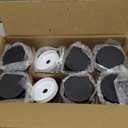 [ 8 Pack ] Glass Juicing Bottles with 2 Straws & 2 Lids w Hole- 16 OZ Travel Drinking Jars, Water Cups with Black Airtight Lids, Reusable Tall Mason Jar for Juice, Bubble Tea, Smoothie, Tea, Kombucha