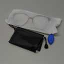 Gaoye Blue Light Blocking Glasses - Trending Round TR90 Frames, Metal Arms, UV400 Protection - Matching Soft Case (*1-tea Leopard/Transparent Lens)