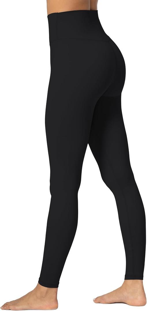 Sunzel Womens Workout Leggings with High Waist Tummy Control (X-Large, Black)