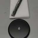 Paper Towel Holder Countertop, One-Handed Tear, Stainless Steel, Weighted Base, Black, Paper Towel Roll Holder Stand with Ratchet Mechanism for Kitchen Bathroom Farmhouse Essentials Decor Accessories