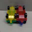 Magnetic Tiles Cars Construction Set - 4 PCS Magnetic Tiles Magnet Bricks Truck Sensory Toys, Educational Magnet Cars Set Building Blocks for 3 4 5 6 7 8+ Year Old Girls Boys