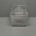 Vtopmart 4 Pack Extra Large Clear Plastic Storage Bins,11x11 Cube Acrylic Organizer Square Containers with Handle for Pantry,Closet,LaundryRoom,Kitchen,Bathroom,UnderSink Organization