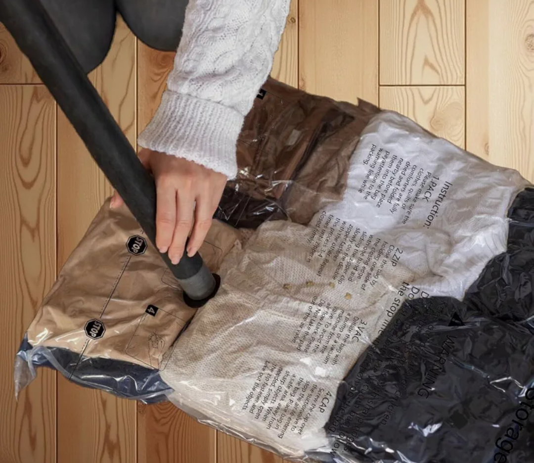 3-Pack Heavy Duty Vacuum Storage Bags – Large Space Saver for Clothes, Bedding, Blankets | Airtight Seal | Compact Organizer