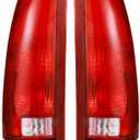 Boine Tail Light Compatible With 1988-1999 Chevy/GMC Silverado Sierra C/K 1500 2500 3500 Suburban Tahoe Blazer Yukon Cadillac Escalade Driver and Passenger Side Rear Light Brake Lamps Housing
