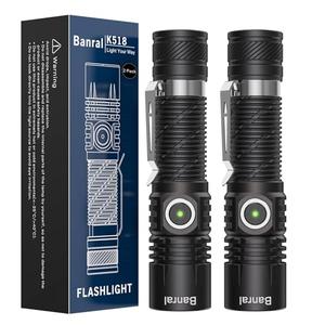 Rechargeable Tactical Flashlights, High Lumens Small Mini USB-C LED Flashlight, Compact EDC Flash Light, 4 Modes&Memory Function, Waterproof Pocket Lights for Home,Camping,Emergency, Christmas Gifts