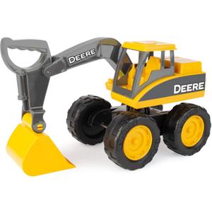 TOMY John Deere Sandbox Big Scoop Excavator Toy with Tilting Dump Bed - John Deere Construction Toys - Toddler Toys for Sandbox - Frustration Free Packaging - 15 Inch