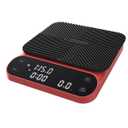 Maestri House S3 Coffee Scale with Timer, 3kg/ 0.1g Rechargeable Digital Scale, 3 Brew Modes, Adjustable Ratios & Flow Rate Display, Barista-Grade for Pour-Over, Espresso, French Press – Red