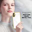 3 x for iPhone 16 Plus Case Clear,Thin Soft Protective CoverShockproof Military-Grade Protection Anti-Scratch Gold