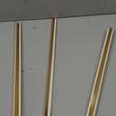 Golden Wall Corner Protector, 3Pcs, Length 35.4in, Width 0.4in - Self Adhesive Metal Corner Protector for Aluminum Trim molding, Cabinet Edge Guard, Easy to Install