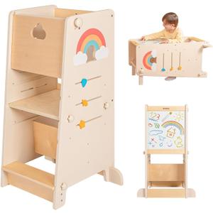 Toddler Standing Tower, Adjustable Kitchen Learning Tower