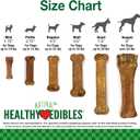 Nylabone Healthy Edibles Natural Dog Chews, Long Lasting Bones for Dogs, Bacon Flavor Dog Treats, X-Small (8 Count)