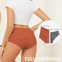 6 Pack Womens Underwear Seamless Sexy Full Coverage Panties Briefs No Show Fall Clothes Lingerie Gift For Womens (Large, Dy-eest-c)