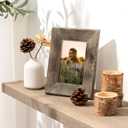 Rustic Reclaimed Wood Frame 12x18, Tempered Glass, Farmhouse Style Photo Frame 12''x18'' Distressed & Vintage Looking Wall Decor Gallery Frame Set Mounting or Table Display