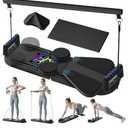 Pilates Board - Pilates Reformer Set, 6 in 1 Pilates Boards for Home Workout, Portable and Foldable Pilates Reformers, Multifunctional Reformer Pilates Machine, Pilates Board for Women (Black)