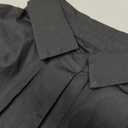 Wenrine Womens Summer Button Down Shirt Dress Casual Color Block V Neck Short Sleeve Corset Maxi Dresses Size S