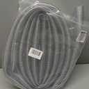 Ququyi PVC 1-1/2" ID x 1-13/16" OD Braided Clear Flexible PVC Tubing Soft for Four Seasons Vinky Tube, Reinforced Vinyl Hose for Water Discharge& Oil Transfer, 16.4ft