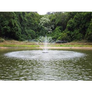 HQUA-FS01 110V, 1/2HP, OD() 32 Large Pond Floating Fountain with 13000 GPH Fountain Pump, 100 Power Cord, Two Spray Patterns 32'12' and 18'6'